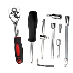 46pc Kit d'outils de réparation de moto de 1/4" de prise de socket