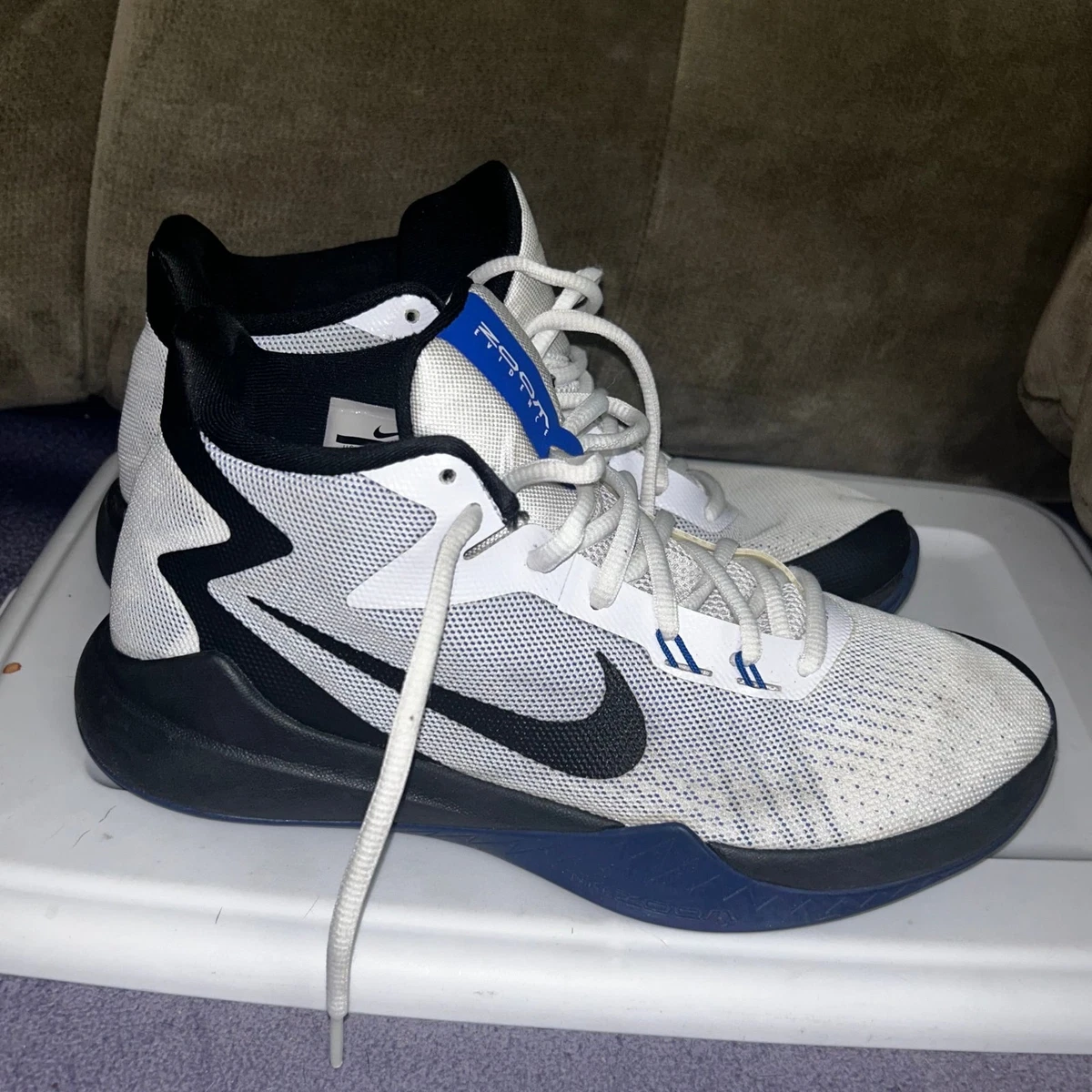 Nike Zoom Evidence White Varsity‎ Royal Size 10.5. 852464-104 Nike Court Shot  main image 2