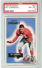 Pat Summerall 1955 Bowman Card #52 PSA 8 NM-MT (358)