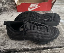 Nike Air Max 97 Triple Black Men's Trainers UK 10.5 US 11.5 Lace Up