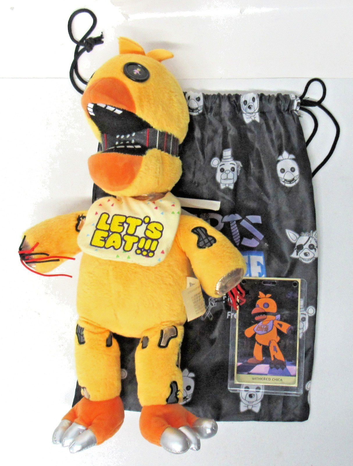 HEX Five Nights At Freddys Parts Service Withered Chica Plush With Bag & Card