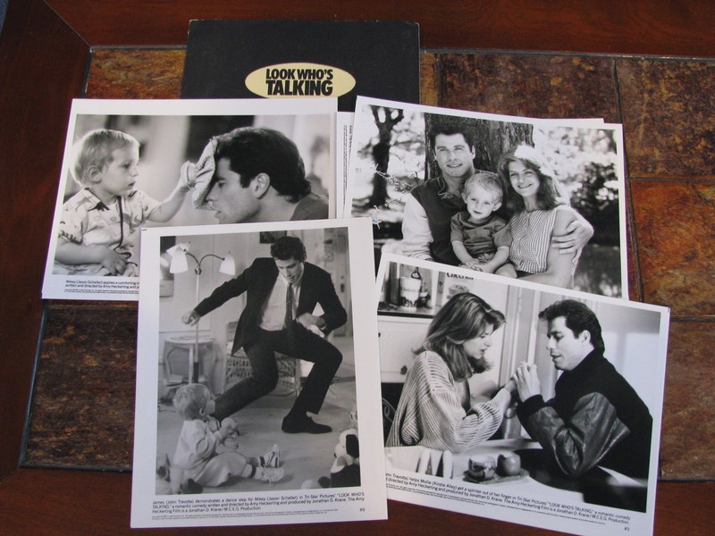 LOOK WHO'S TALKING PRESS KIT W/PHOTOS-JOHN TRAVOLTA-KIRSTIE ALLEY-GEORGE SEGAL