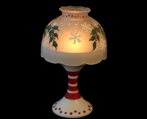 Westmoreland Christmas* Frosty The Snowman* Fairy Pedestal Lamp BY *Peg G - Image 3 of 4