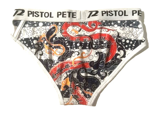 Nuevo PISTOL PETE Hombres Animal Serpiente Estampado Bikini Calzoncillo Ropa Interior talla S Raro Foto 2 de 4
