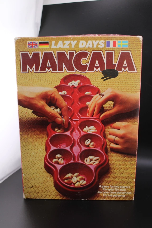 Complete Vintage Lazy Days MANCALA Game with Cowrie Shells 1975 - Image 2 of 4