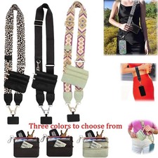 1 Mobile Phone Strap With Zipper Portable Anti-loss Lanyard Wallet Crossbody Bag