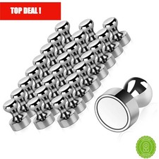 Neodymium Magnetic Push Pin Fridge Magnets Strong Board Pins Silver