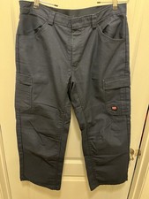 Red Kap Navy Work Pants for Men with Utility Pockets and Logo Patch