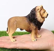 African Lion Wild Animal Figure Toy PVC Doll Small Figurine Birthday Gifts