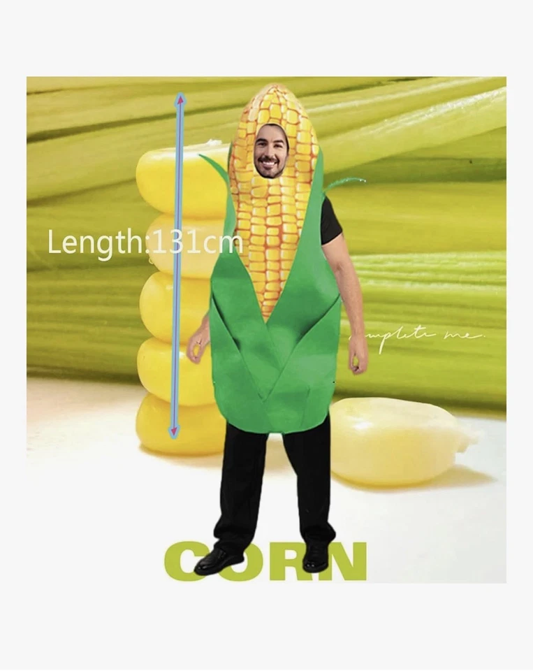 Disfraz de Halloween PGOND Maíz en la Mazorca Adulto, Talla Única Foto 3 de 3