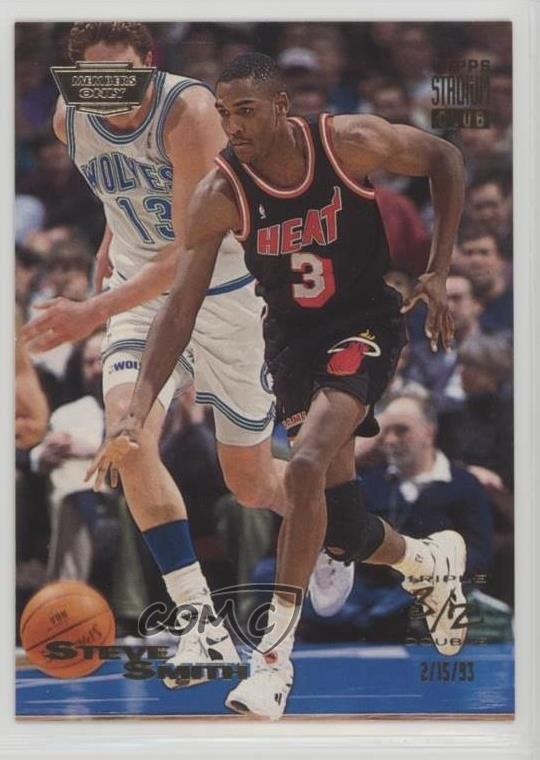 1993-94 Topps Stadium Club Triple Double Members Only Steve Smith #3 0b7