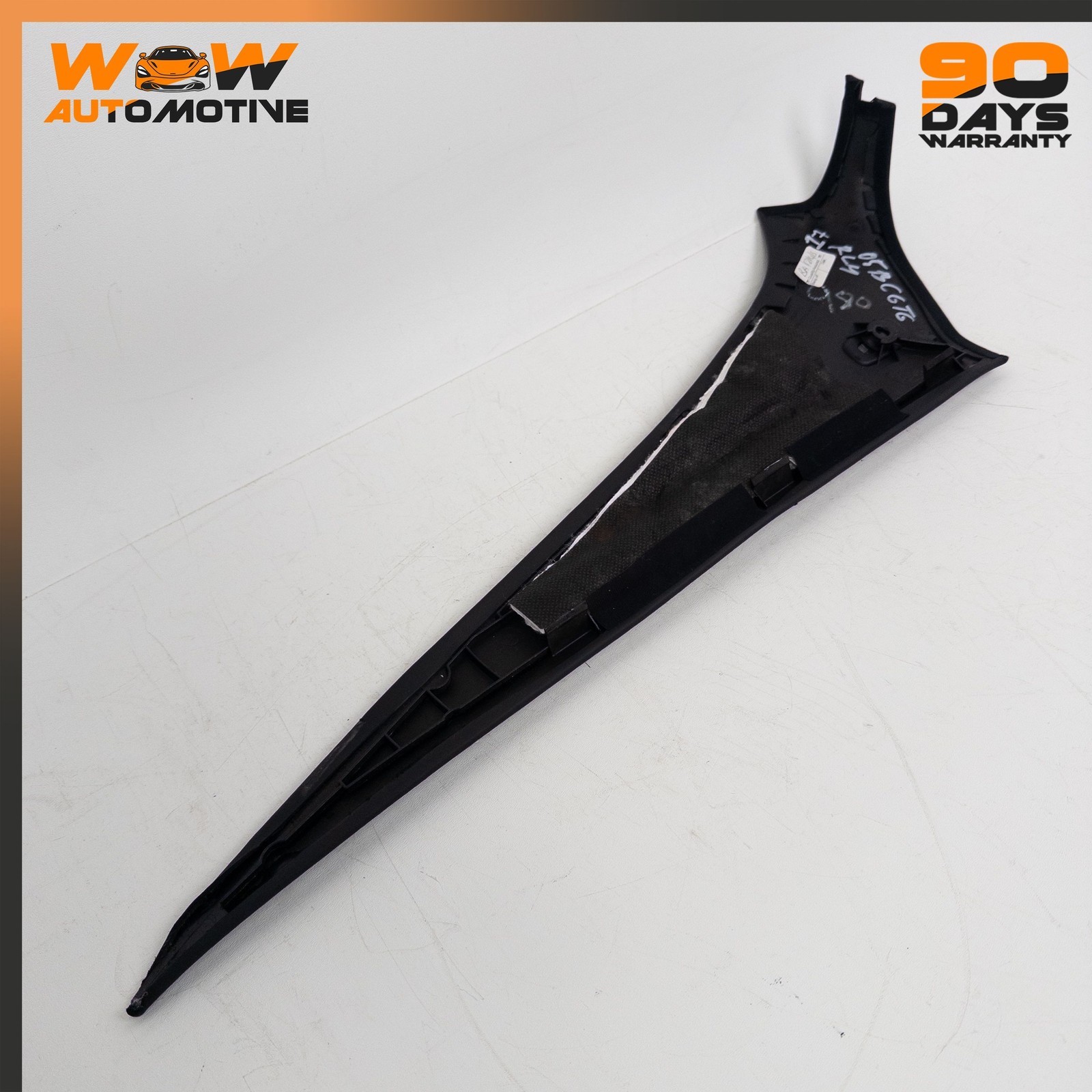 04-10 BENTLEY CONTINENTAL GT REAR LEFT QUARTER UPPER C PILLAR TRIM BLACK OEM