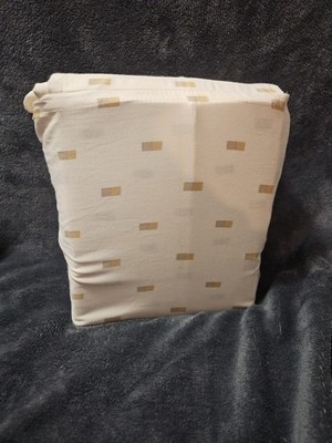 Queen 400 Thread Count Performance Sheet Set Ivory/Khaki IKAT Block - Threshold
