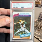 Topps 1980 Nolan Ryan #580 PSA 6 EX-MT California Angels Baseball Card