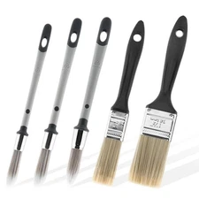 Small Paint Brush, 5pcs Trim Painting Tool, Touch Up Paint Brushes for Walls, 