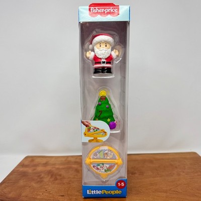 Fisher-Price Little People Santa Claus Christmas Tree Table Figure Set
