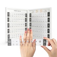 GemTrue Diamond Selector Kit Visual Diamond Size  Shape Tool 10 Shapes 0.5  5ct