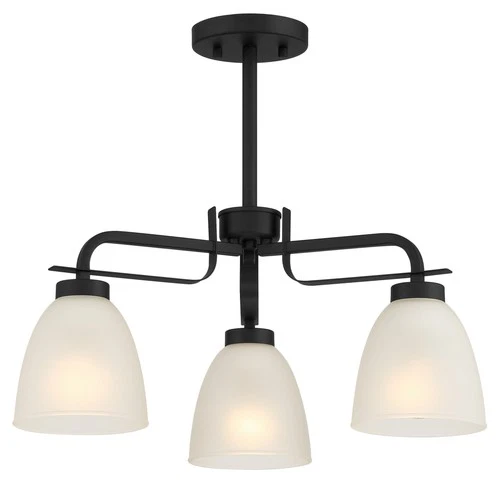 Minka Lavery 4883 Kaitlen 3 Light 20"W Vantage Semi-Flush Ceiling - Coal - Picture 1 of 3