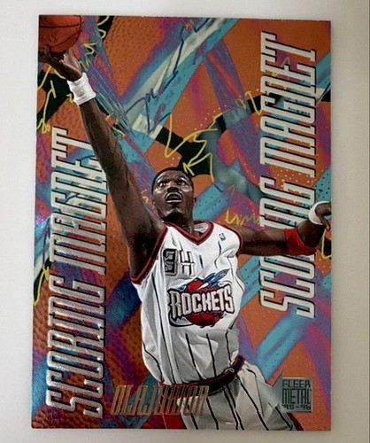Hakeem Olajuwon #6 1995 Metal Scoring Magnets card