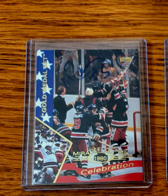 1995 Signature Rookies #48 Mike Ramsey  AUTOGRAPHED USA MIRACLE ON ICE Buffalo