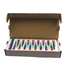 24 PCS Chrome Spike Lug Nuts M14x1.5 For Chevy Silverado Tahoe 4.4" Tall w/ Key