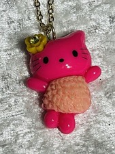 Choice Of One - Large Kitty Pink, Red, Or Peach On 20  Gold Plated Necklace