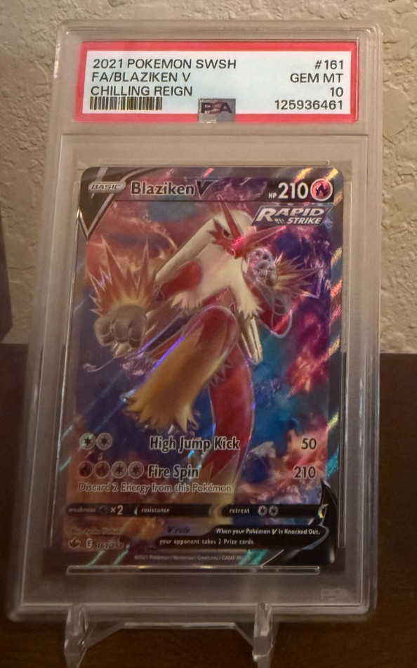 Pokémon - Chilling Reign - Blaziken V 161 PSA 10