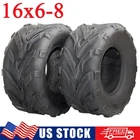 2 Pack 16x6-8 ATV UTV Tires 16x6x8 4PR All Terrain Tubeless Trail Sand Mud Tires