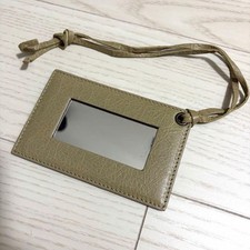 Borsa a specchio Balenciaga ciondolo tracolla grigia borsa in pelle...