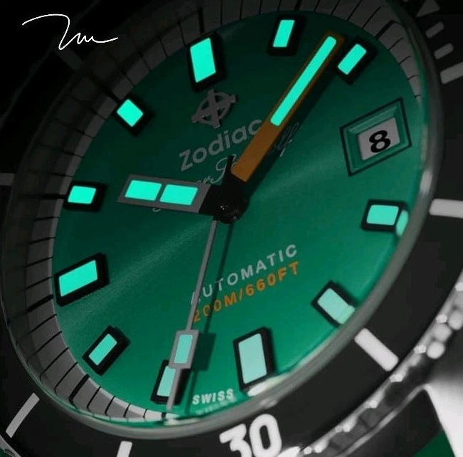 Reloj Automático Zodiac Super Sea Wolf Compresión Buzo RefZO9305 Hecho en Suiza Nuevo en Caja Foto 4 de 4