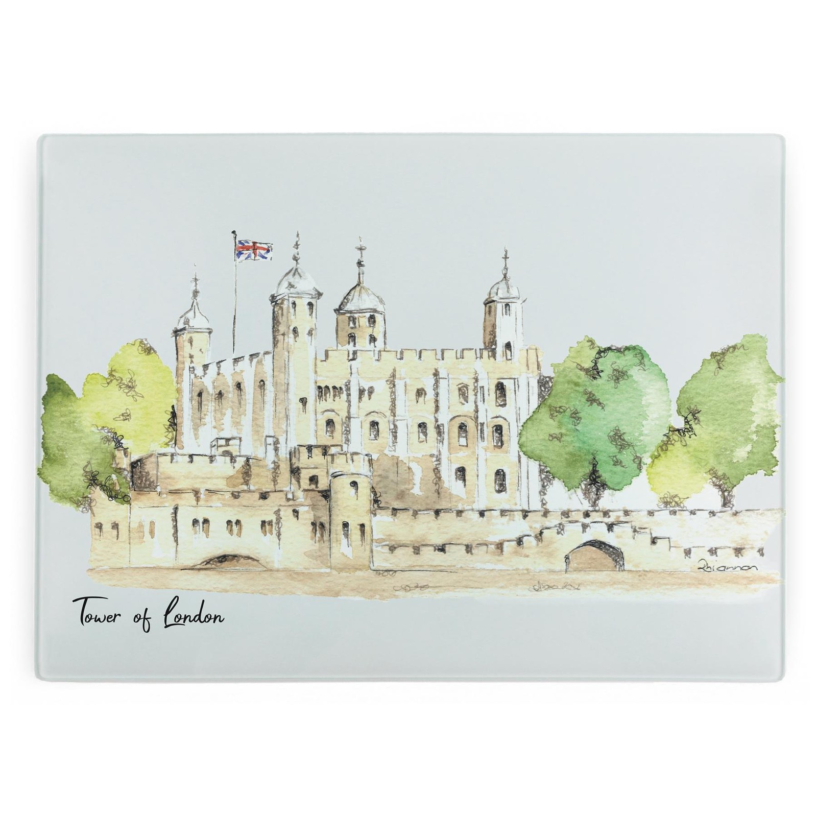 Tower of London Large Worktop Protector - Landmarks Souvenirs Kitchen Gifts