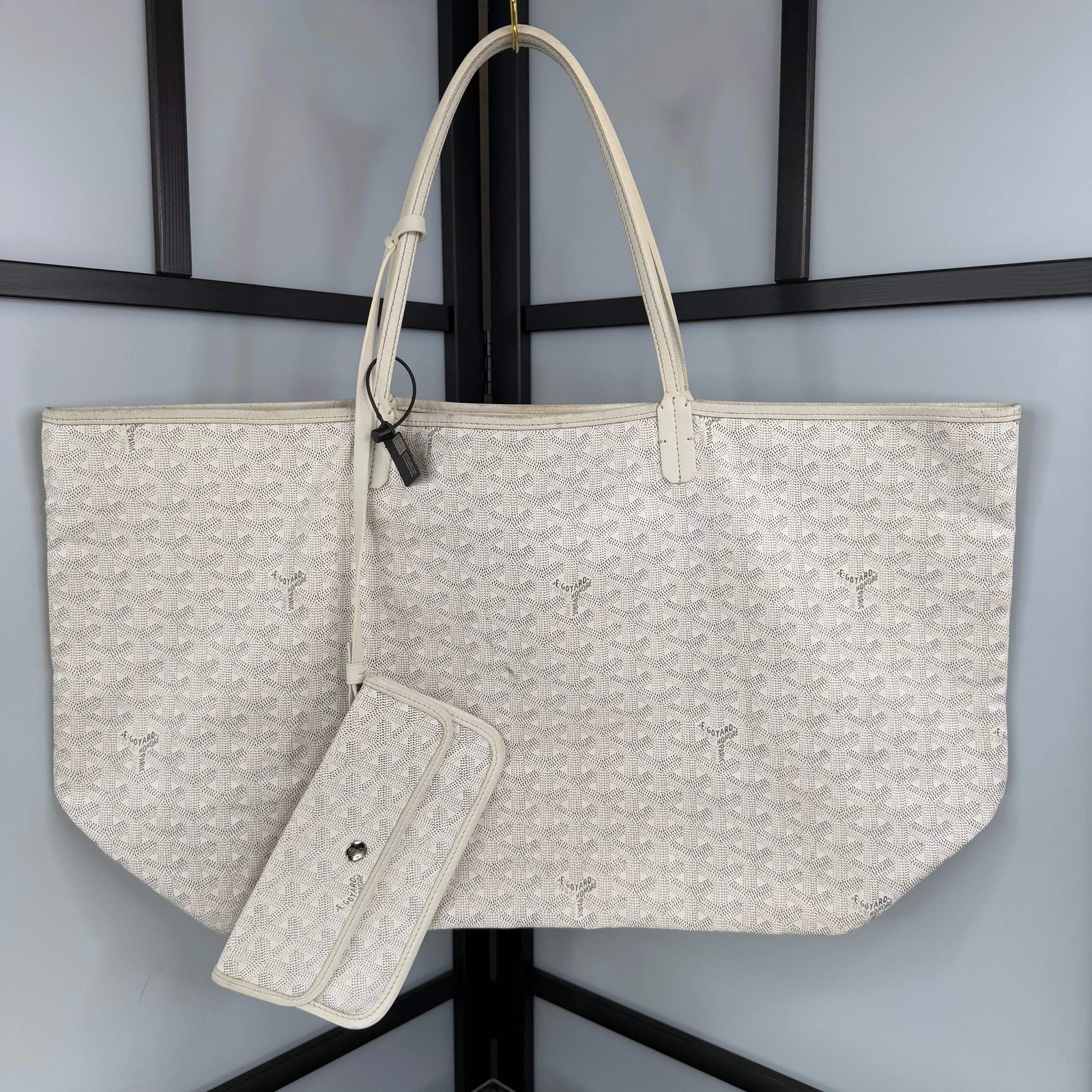 Borsa GOYARD Saint Louis bianca GM