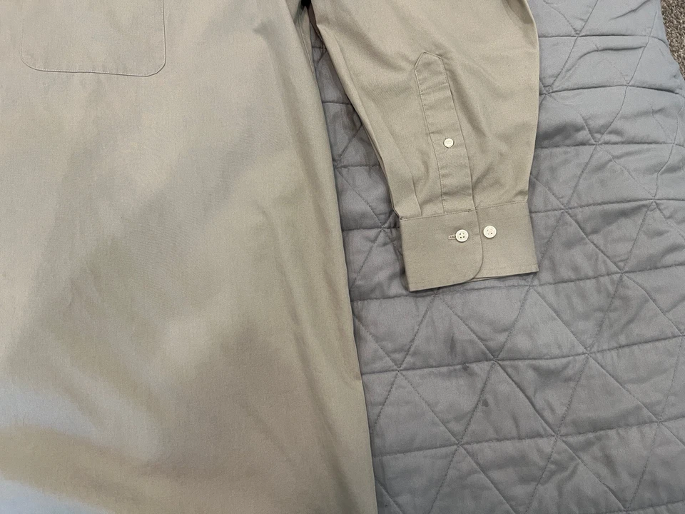 Camisa de Trabajo Spyder Web Targets Enro Ultra Popelina Tostada 18 1/2 35-36 Alto Usada en Excelente Condición Foto 2 de 4