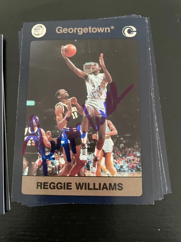 Georgetown Hoyas Collegiate Collection 1991 Reggie Williams signed card
