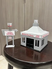 O Scale KFC Inspired Building 3D Printed Kit.. Upgraded Now Includes Stickers!!