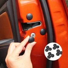 12× Car Auto Door Lock Screws Protector Cover Cap Sticker Anti-Rust Accessories