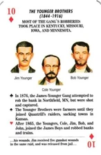 The Younger Brothers Outlaws of the Old West Playing Card