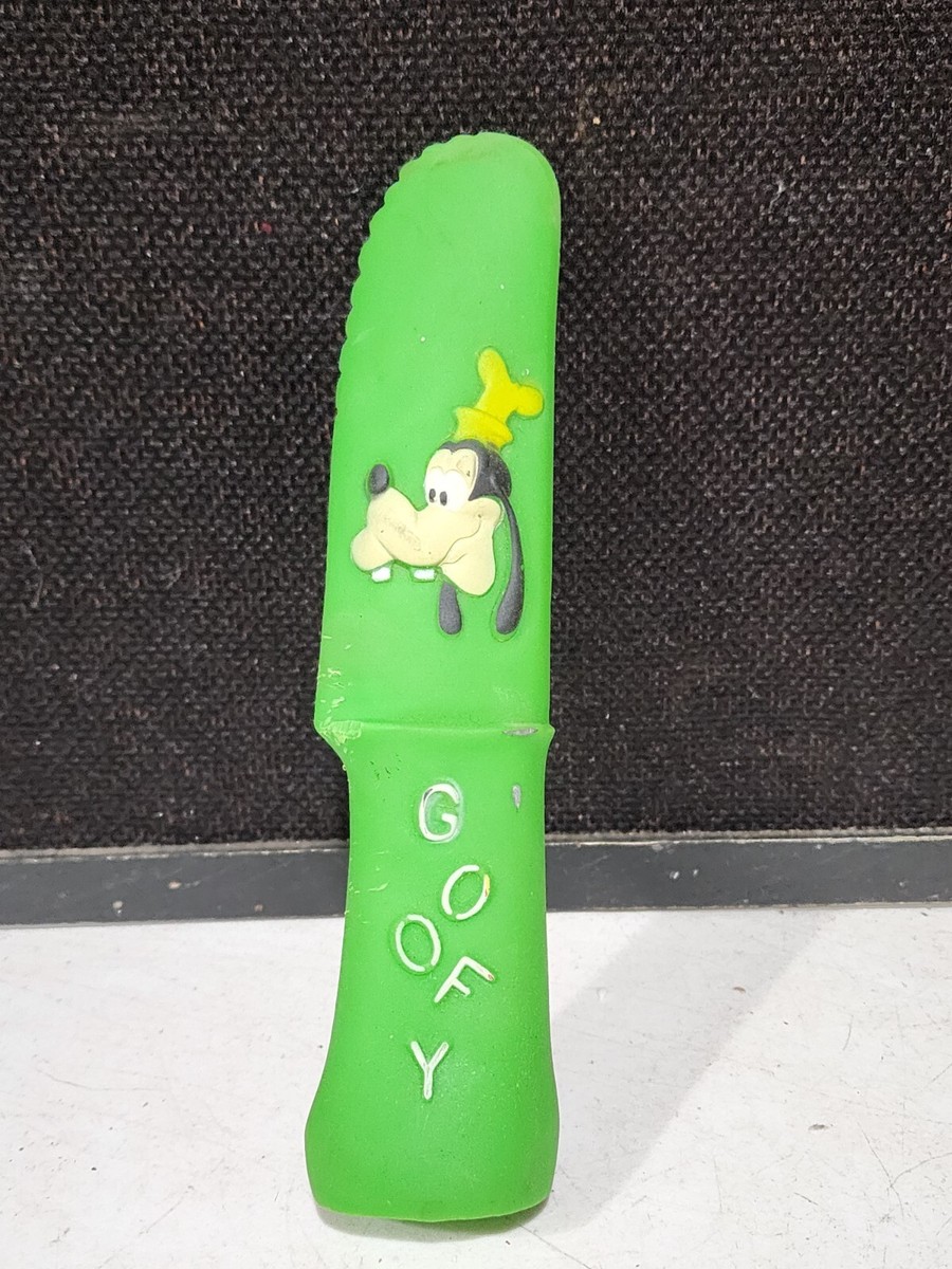 Vintage Walt Disney Goofy Green Knife Childs Squeaky Toy | eBay
