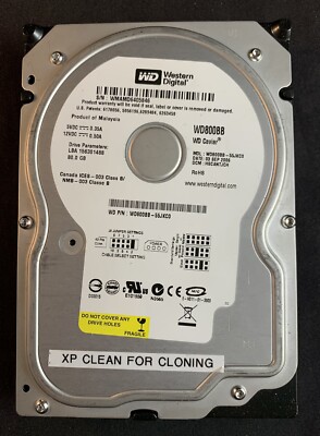 Western Digital 80GB 3.5'' IDE Hard Disk Drive WD800BB