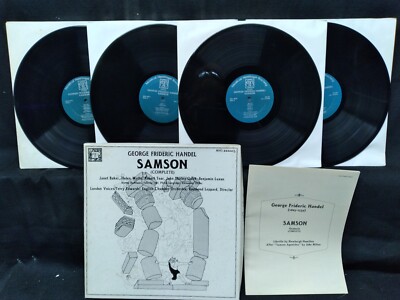 George Frideric Handel Samson Oratorio 4 x vinyl LP Box Set MHS 4415 1981