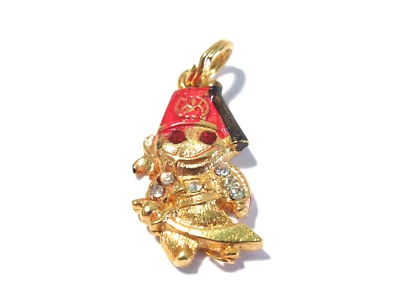 Tiny Masonic Boy With Sword Scimitar Vintage Fez Charm - Image 1 of 2