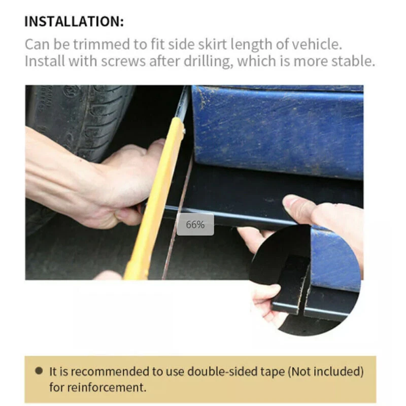 Divisor basculante labial extensión faldón lateral negro brillante para BMW E90 E92 E93 2006-21 Foto 3 de 4