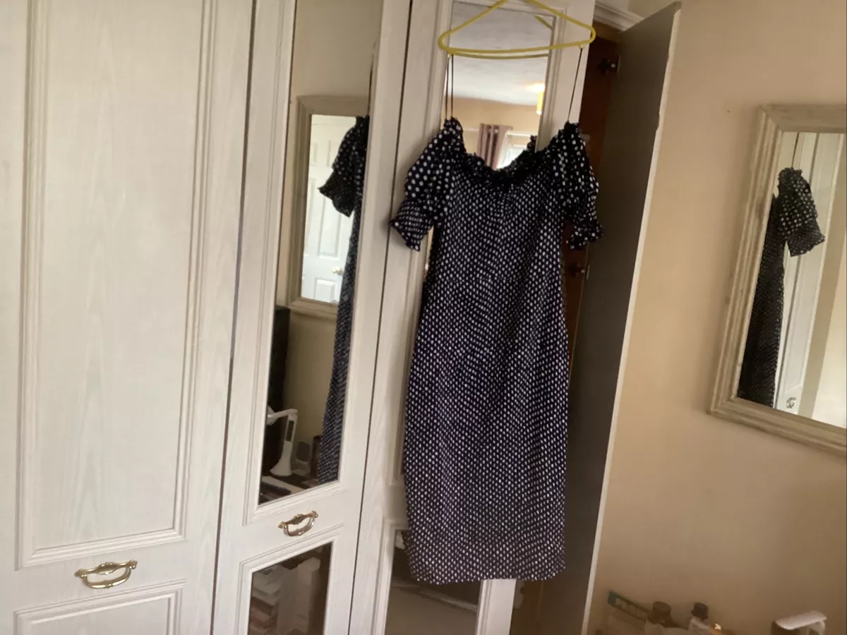 Lovely blue and white smock dress size 14 from Little Mistress