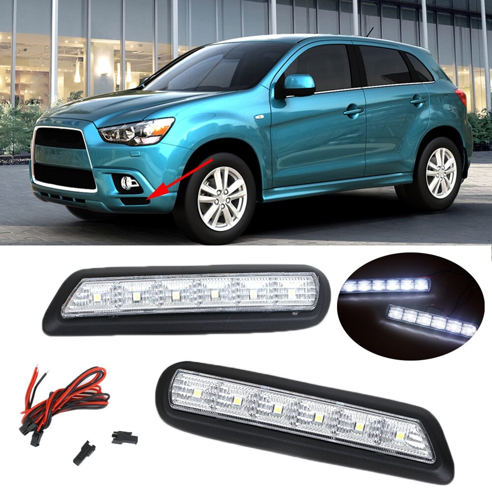 Pair DRL Daytime Running Lights For Mitsubishi Outlander