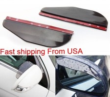 2x Smoke Rear View Side Mirror Flexible Sun Visor Shade Rain Shield Water Guard