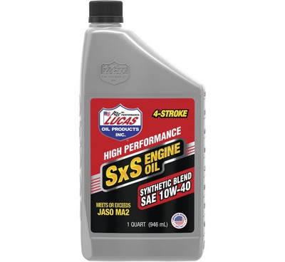Lucas Semi-Synthetic SxS Engine Oil 1 QT. 10W40 #11196