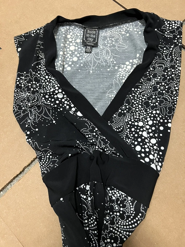 Suzie in the city Black Sleeveless Blouse Petite PS - Изображение 4 из 4