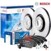 Kit Scheiben Bremsen Und BeläGe Vorne Bosch FüR Fiat 500 Panda Grande Punto
