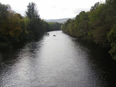 Photo 6x4 River Lyon from Comrie Bridge Keltneyburn Looking upstream ...