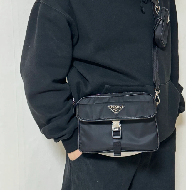 Prada Re-Nylon and Saffiano Leather Shoulder Bag / 2VH133 Prada Re-Nylon and Saffiano Leather Shoulder Bag / 2VH133